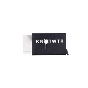 NEW KNOTWTR logo card holder in black